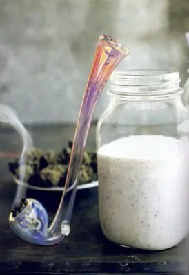 Creamy cannabis smoothie High Times