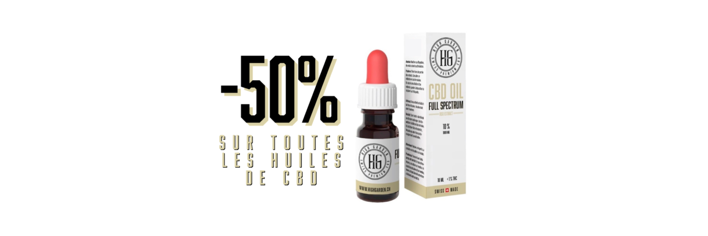 huiles cbd full spectrum promo discount réduction -50%